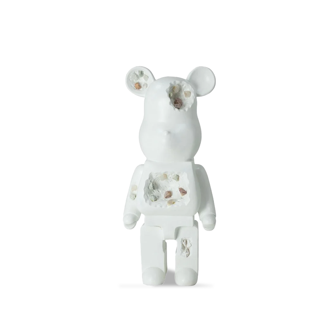 Money box/ Piggy bank/ White Bear Statue/ Unique Decor