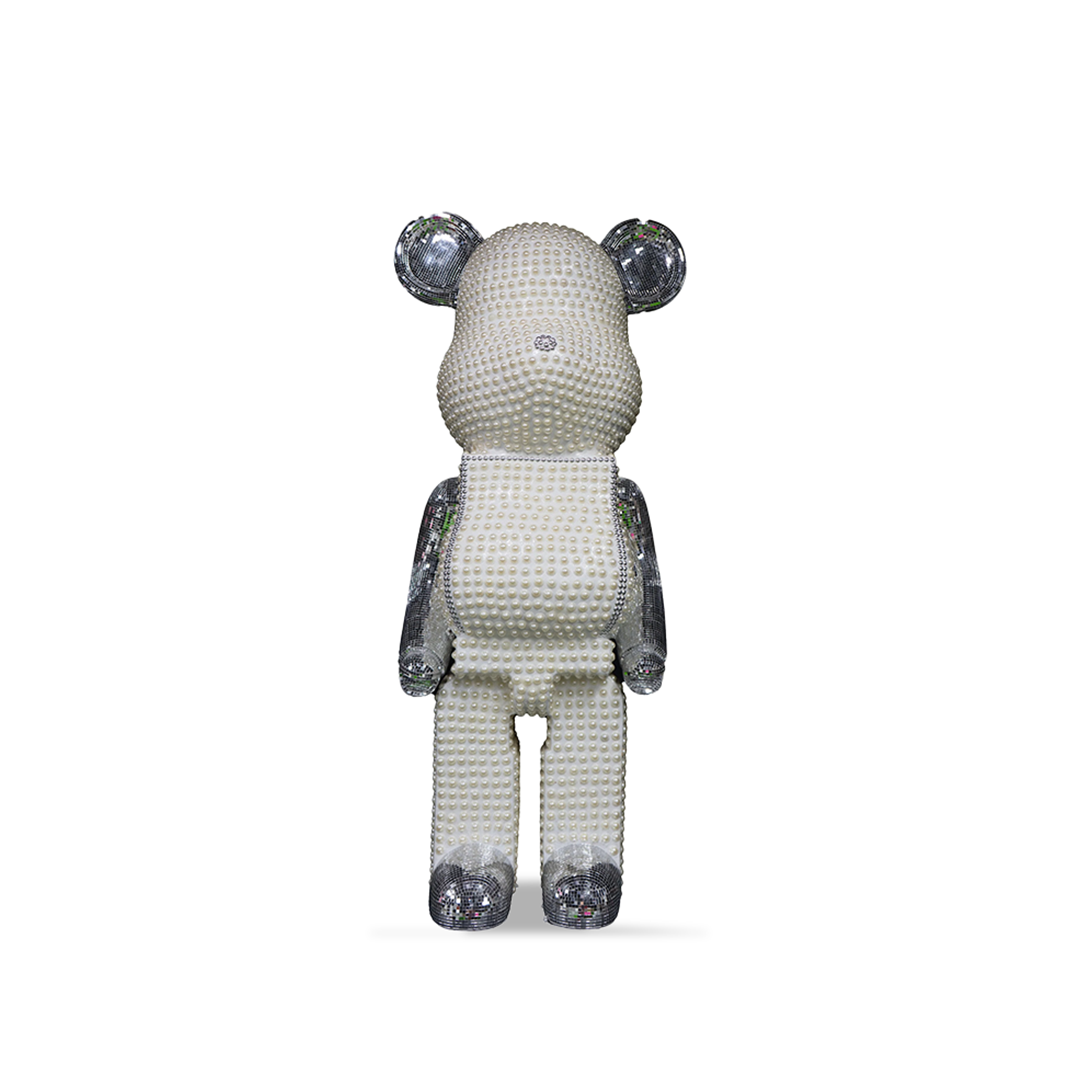 Money Box/ Piggy Bank/ Disco and Pearl Bear Statue/ Unique Decor