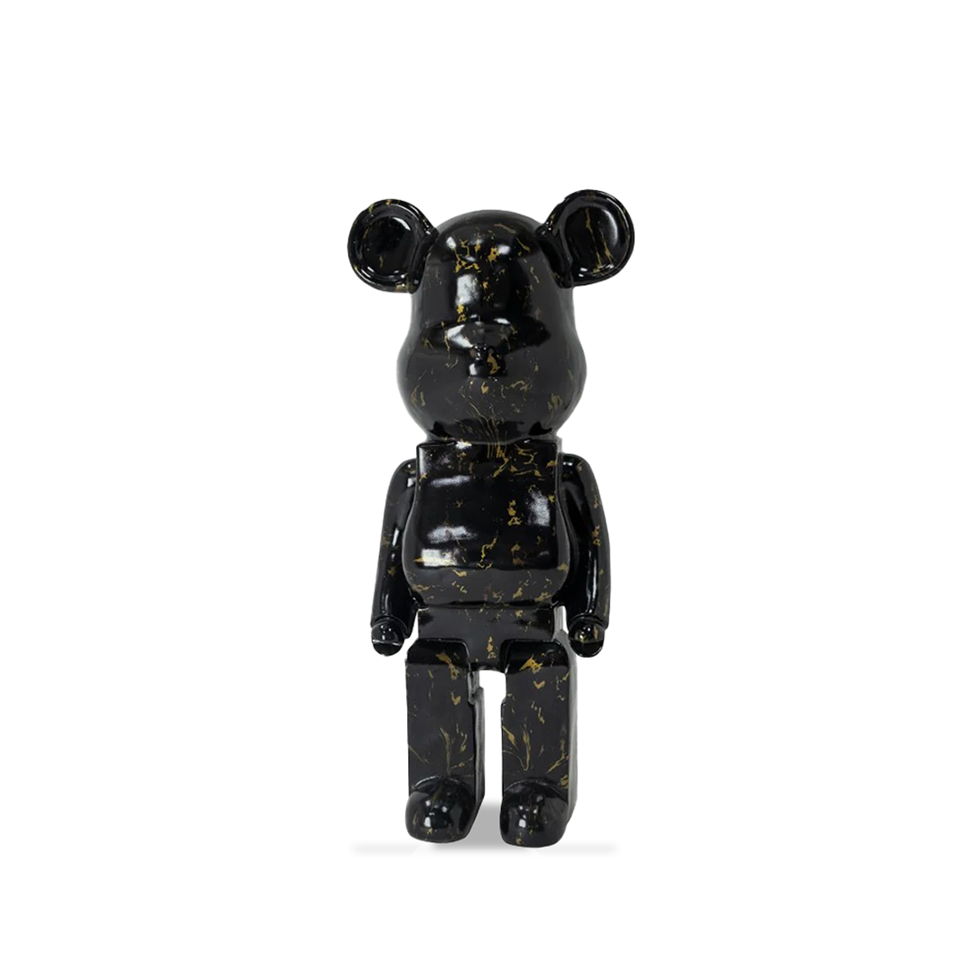 Money Box/ Piggy Bank/ Black and Gold Bear Statue/ Unique Decor