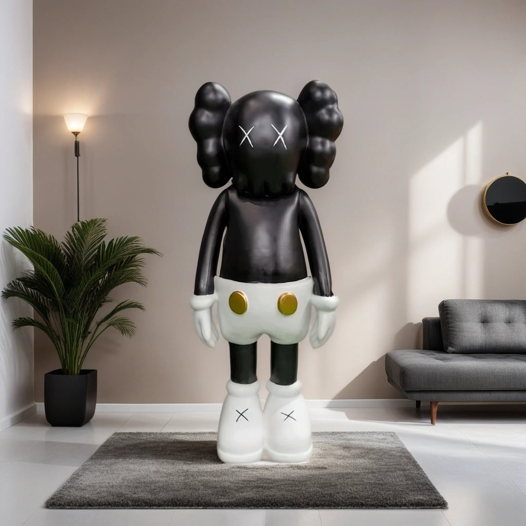 Black and white Decorative Statue Statue/ Unique Decor