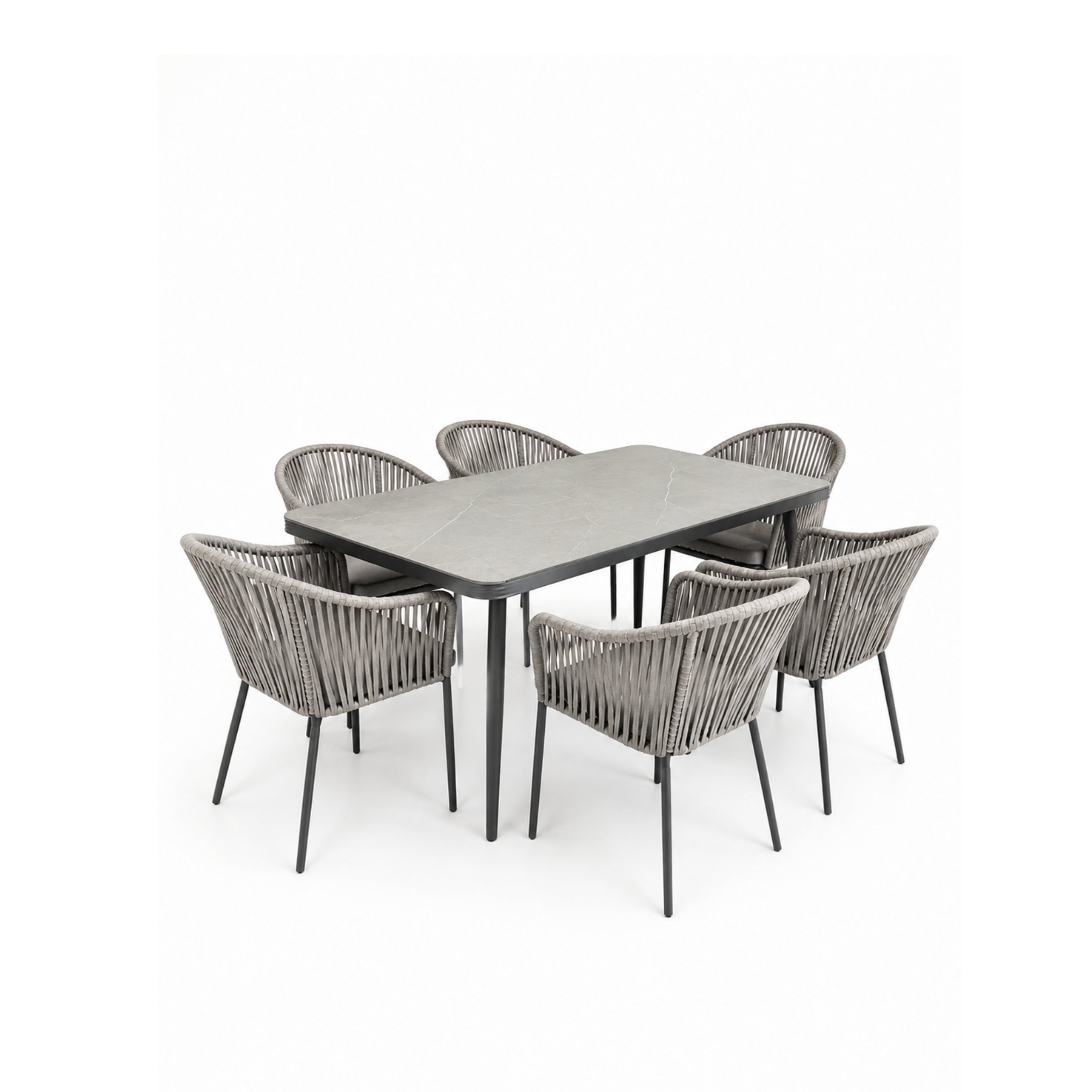 Grey 7-Piece Dining Set