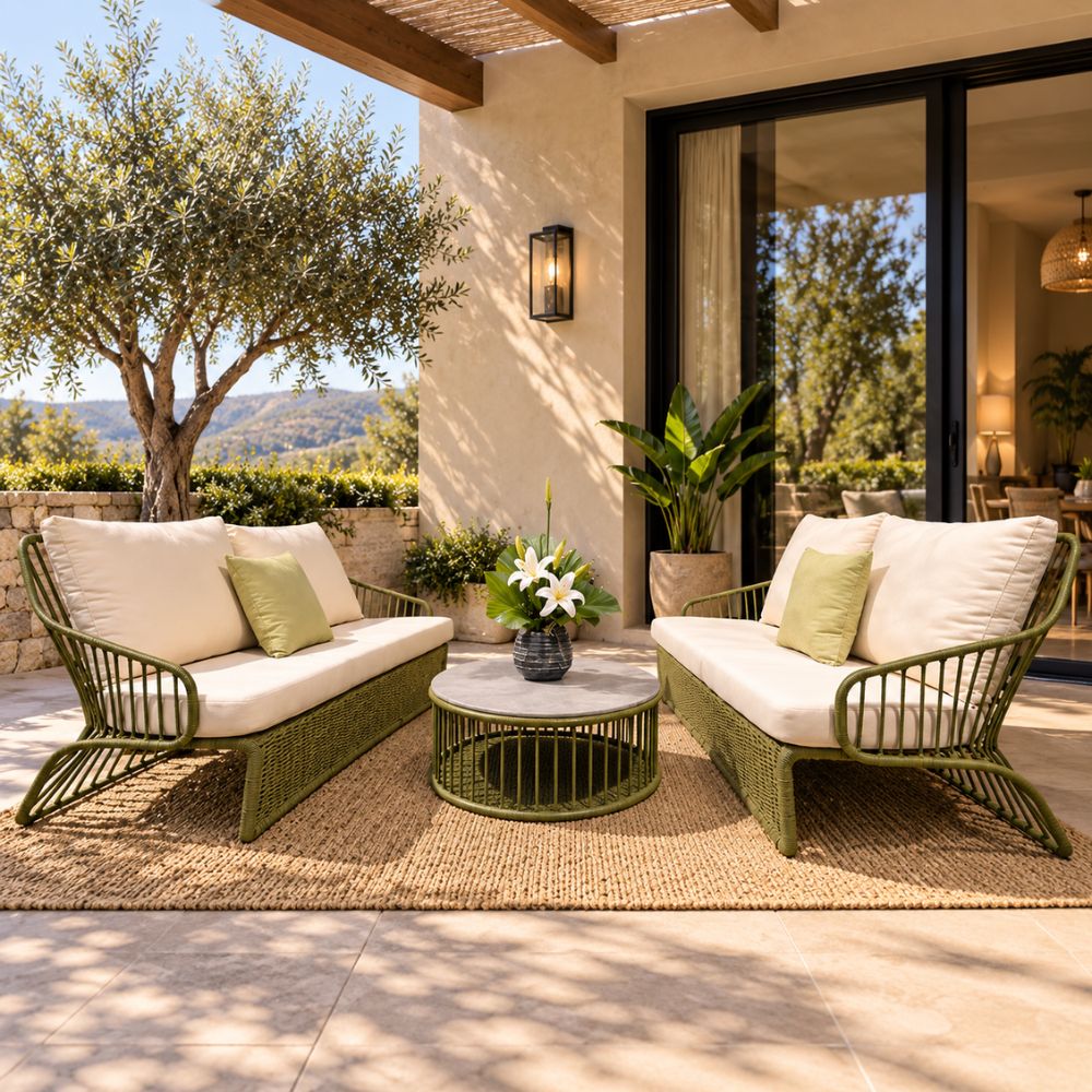 Verde Outdoor Lounge Set with 2 Sofas