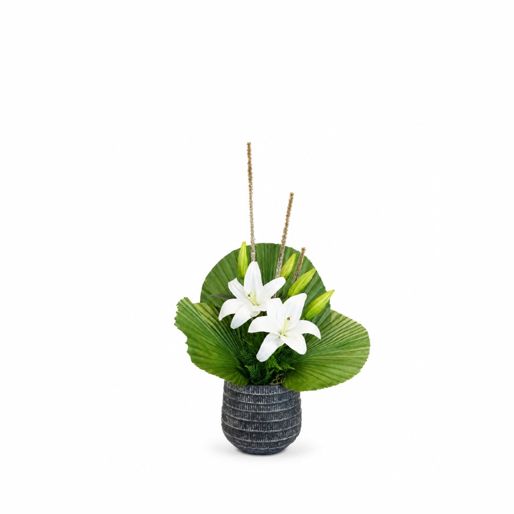 8" Zilla Pot with Lily Arrangement