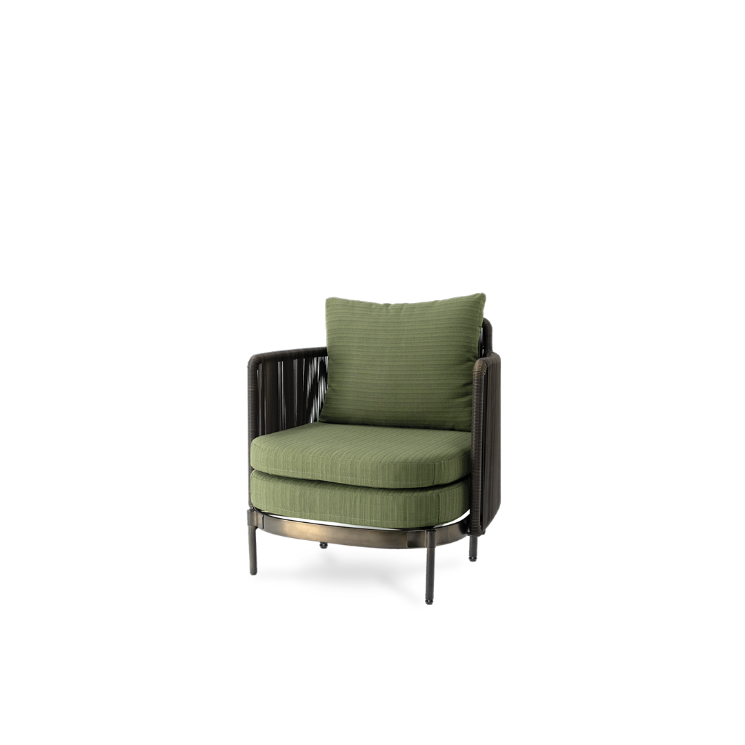 Green armchair